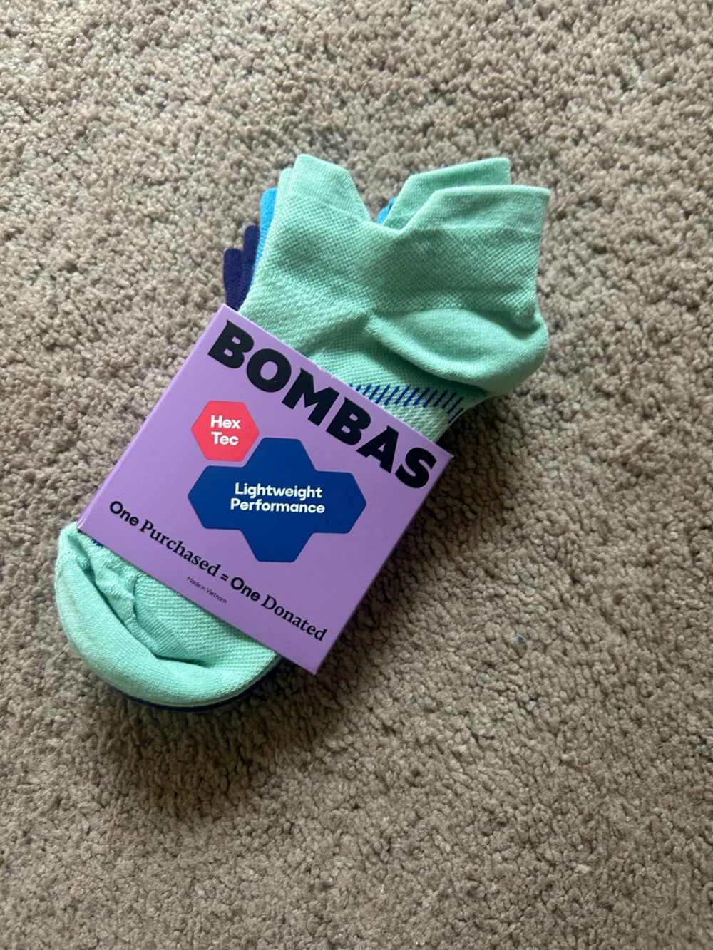 Bombas Women’s No-Show Socks in Mint Green
